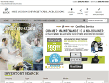 Tablet Screenshot of mikejacksongm.com